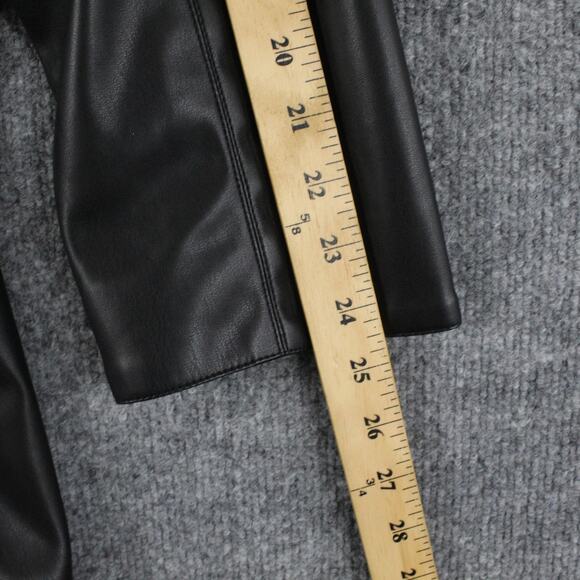 Khy x Namilia Dress Large Black Faux Leather Blazer Mini Chic Trench Night Out - Picture 14 of 14